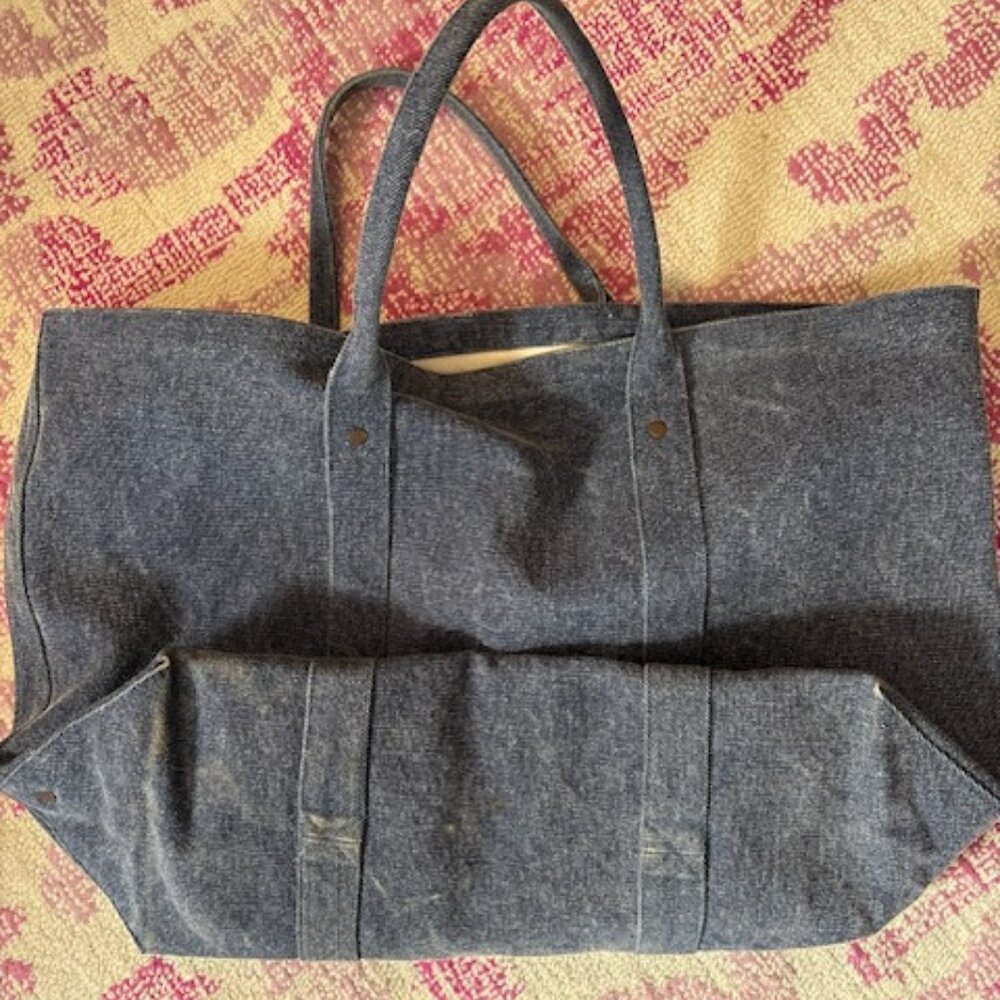 Restoration Hardware (RH) denim tote bag